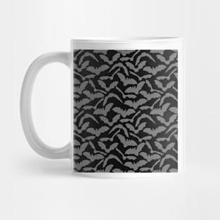 Halloween Bats - Black & Gray Mug